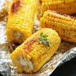 Basil Parmesan Grilled Corn on the Cob recipe