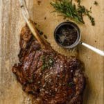 Grilled Ribeye Steaks with Honey Dijon Rub