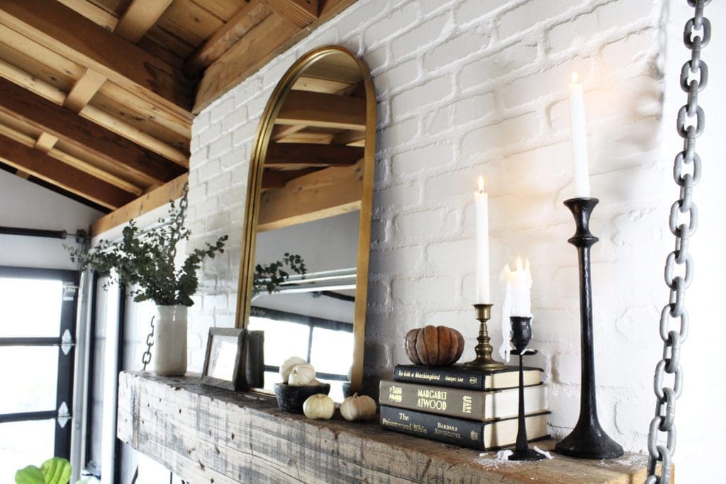how to decorate your fireplace mantle for fall