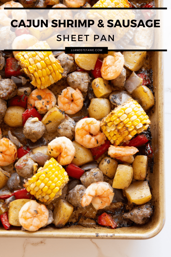 Cajun Shrimp and Sausage Vegetable Sheet Pan