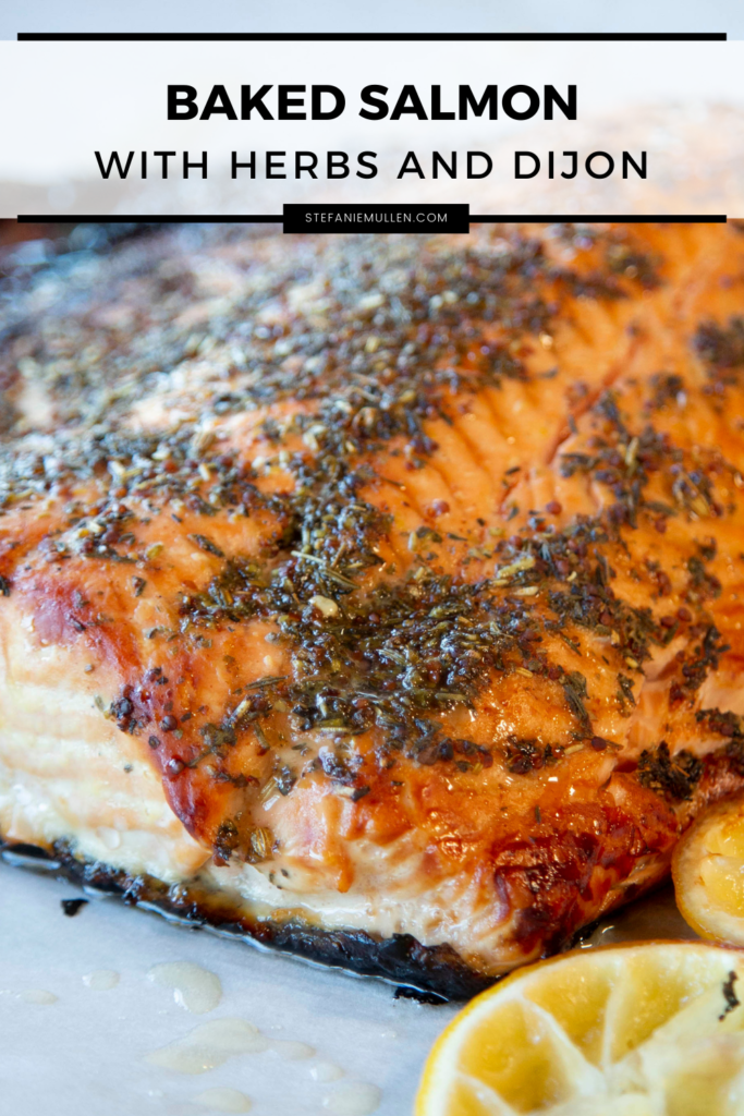 Baked Salmon Recipe with Herbs and Dijon - JJ & Stefanie