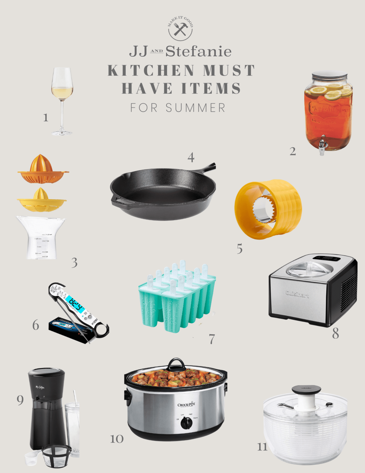 Must Have Kitchen Items for Summer - JJ & Stefanie