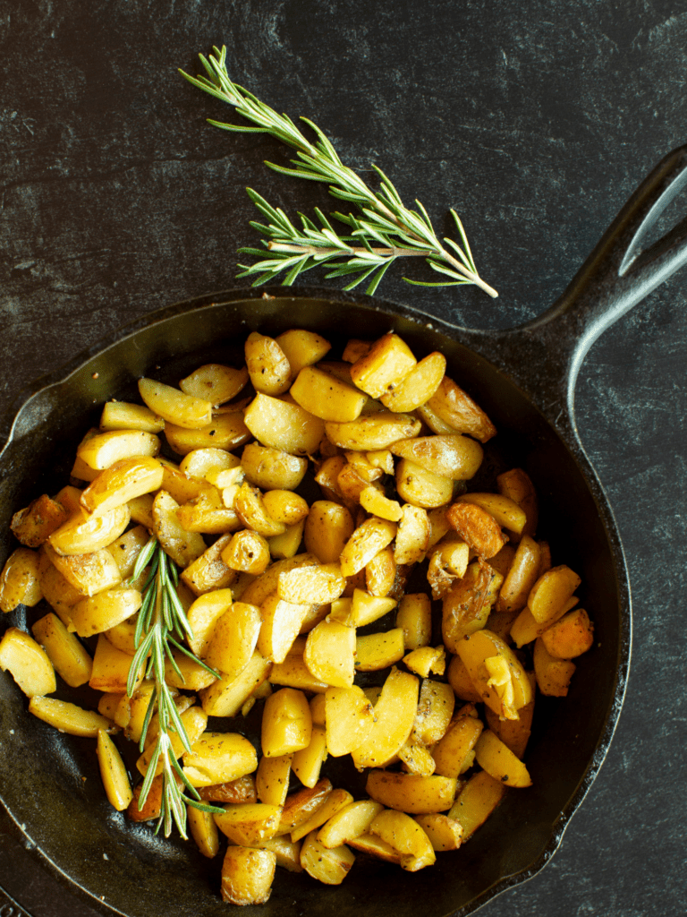 Cast Iron Oven Roasted Potatoes