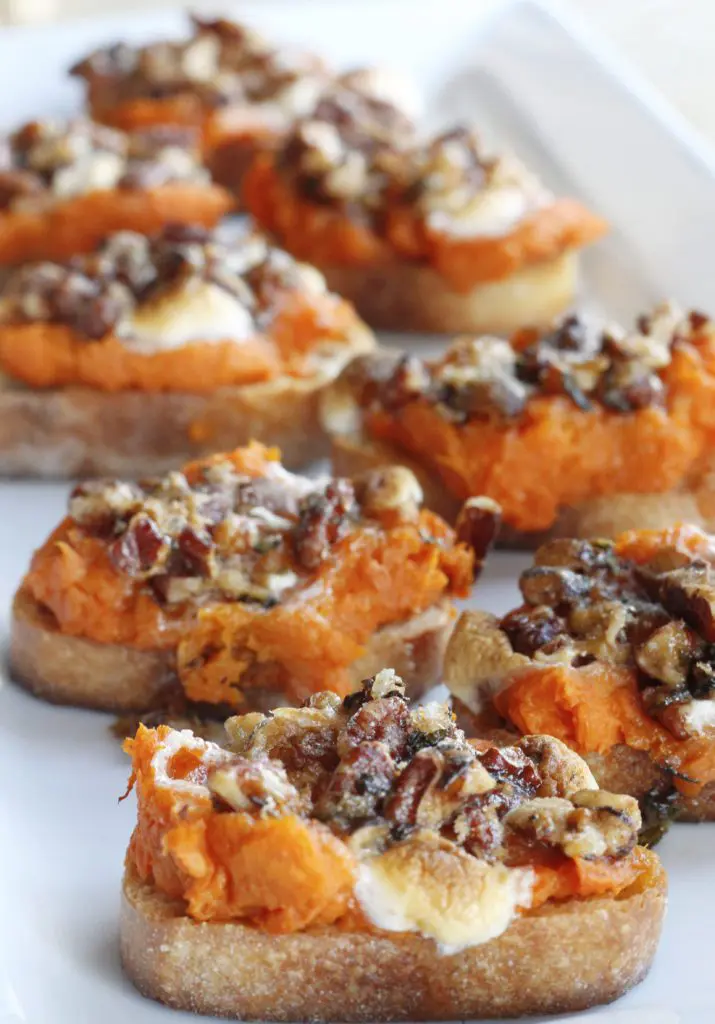 Sweet Potato Crostini Thanksgiving Appetizer