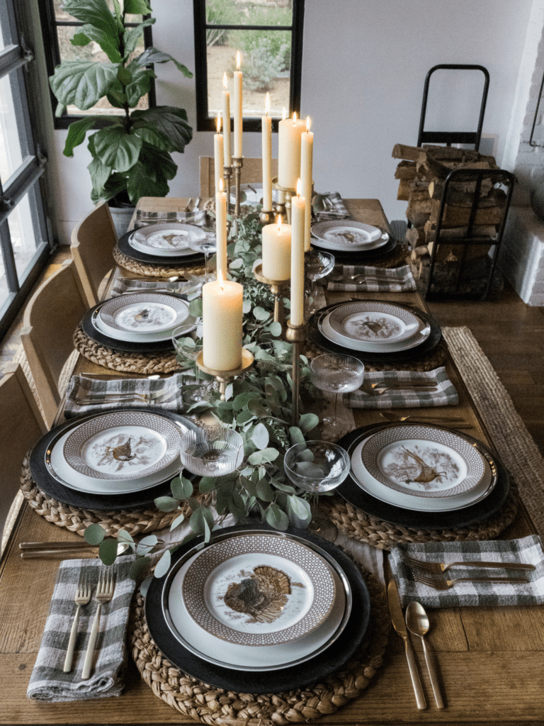 Traditional Thanksgiving Table Setting
