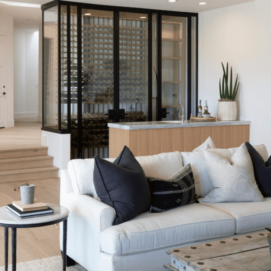 Prominently Placed Wine Closets 2023 Design Trend