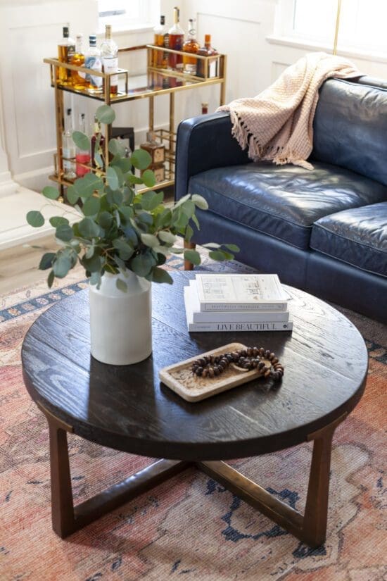How to Style a Round Coffee Table